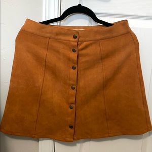 -SOLD- Mustard Mini Skirt